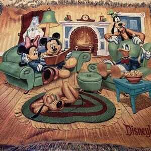 Disney Green Living Room Mickey & Friends Tapestry